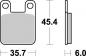 Preview: Bremsbelag vorne BRAKING 621SM1 Semi-Sinter standard