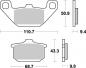 Preview: Bremsbelag vorne BRAKING 662SM1 Semi-Sinter standard