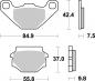 Preview: Bremsbelag vorne BRAKING 669SM1 Semi-Sinter standard