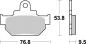 Preview: Bremsbelag vorne BRAKING 681SM1 Semi-Sinter standard