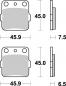 Preview: Bremsbelag hinten BRAKING 686SM1 Semi-Sinter standard