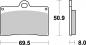 Preview: Bremsbelag vorne BRAKING 688SM1 Semi-Sinter standard