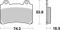 Preview: Bremsbelag vorne BRAKING 692SM1 Semi-Sinter standard