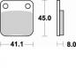 Preview: Bremsbelag hinten BRAKING 703SM1 Semi-Sinter standard