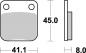 Preview: Bremsbelag hinten BRAKING 703SM1 Semi-Sinter standard