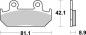 Preview: Bremsbelag vorne BRAKING 704SM1 Semi-Sinter standard