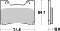 Preview: Bremsbelag vorne BRAKING 729SM1 Semi-Sinter standard