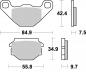 Preview: Bremsbelag vorne BRAKING 743SM1 Semi-Sinter standard