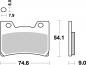 Preview: Bremsbelag vorne BRAKING 751SM1 Semi-Sinter standard