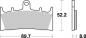 Preview: Bremsbelag vorne BRAKING 764SM1 Semi-Sinter standard