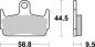 Preview: Bremsbelag hinten BRAKING 774SM1 Semi-Sinter standard