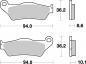 Preview: Bremsbelag hinten BRAKING 794SM1 Semi-Sinter standard