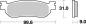 Preview: Bremsbelag vorne BRAKING 822SM1 Semi-Sinter standard