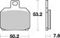 Preview: Bremsbelag vorne BRAKING 828SM1 Semi-Sinter standard