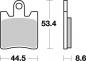 Preview: Bremsbelag vorne BRAKING 830SM1 Semi-Sinter standard