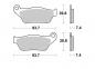 Preview: Bremsbelag vorne BRAKING 926SM1 Semi-Sinter standard