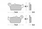 Preview: Bremsbelag hinten BRAKING 701CM44 Sintermetall