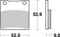 Preview: Bremsbelag hinten BRAKING 719CM56 Sintermetall