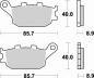 Preview: Bremsbelag hinten BRAKING 742CM56 Sintermetall