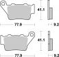 Preview: Bremsbelag hinten BRAKING 773CM44 Sintermetall