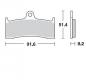 Preview: Bremsbelag vorne BRAKING 801CM55 Sintermetall