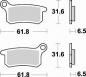 Preview: Bremsbelag vorne BRAKING 873CM44 Sintermetall