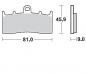 Preview: Bremsbelag vorne BRAKING 879CM55 Sintermetall