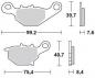 Preview: Bremsbelag hinten BRAKING 905CM44 Sintermetall