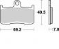 Preview: Bremsbelag vorne BRAKING 906CM55 Sintermetall