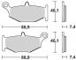 Preview: Bremsbelag hinten BRAKING 924CM56 Sintermetall