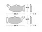 Preview: Bremsbelag hinten BRAKING 924CM56 Sintermetall