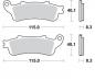 Preview: Bremsbelag hinten BRAKING 813CM56 Sintermetall