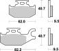 Preview: Bremsbelag hinten BRAKING 862SM1 Semi-Sinter standard