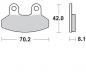 Preview: Bremsbelag vorne BRAKING 963SM1 Semi-Sinter standard