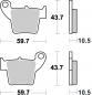 Preview: Bremsbelag vorne BRAKING 967SM1 Semi-Sinter standard