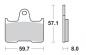 Preview: Bremsbelag hinten BRAKING 974CM88 Sintermetall