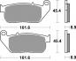 Preview: Bremsbelag vorne BRAKING 900SM1 Semi-Sinter standard