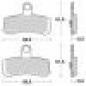 Preview: Bremsbelag vorne BRAKING 943SM1 Semi-Sinter standard