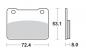 Preview: Bremsbelag vorne BRAKING 975SM1 Semi-Sinter standard