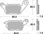 Preview: Bremsbelag vorne BRAKING 990SM1 Semi-Sinter standard