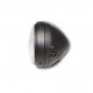 Preview: Scheinwerfer H4 5 3/4" schwarz, geplaegtes Glas