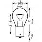 Preview: Lampe, Glühbirne 24V21W BA15S CT