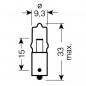 Preview: Lampe, Glühbirne 12V5W BA9S 2BLISTER, MINIWATT HALOGEN