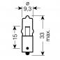 Preview: Lampe, Glühbirne 12V10W BA9S, MINIWATT HALOGEN