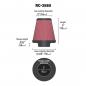 Preview: K&N Renn-Luftfilter Uni Rund-Zylinder 51mm Chromkappe RC-2580