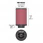 Preview: K&N Renn-Luftfilter Uni Rund-Zylinder 62mm Chromkappe RU-0810