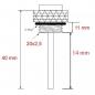 Preview: Ölthermometer, Direktmesser, 20x2.5mm