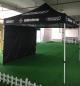 Preview: Racing Zelt, Pavillon 3x3m, Scherenzelt schwarz, inkl 2 Seitenwänden