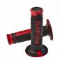 Preview: Griffgummi schwarz/rot D.22mm, L.120mm geschlossen