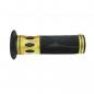 Preview: Griffgummi schwarz/gold Aluminium D.22mm. L.122mm geschlossen